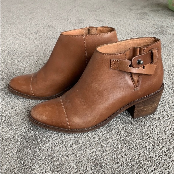 Madewell Brown Leather ankle boots 6.5
